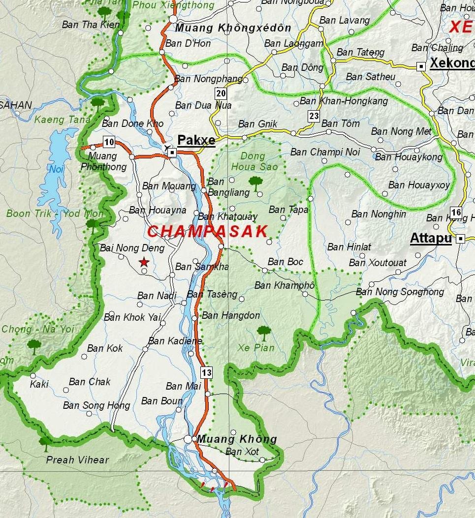 Bản đồ của cựu lào