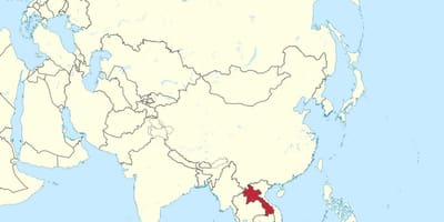 Bản đồ của lào châu á