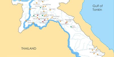 Bản đồ của lào sông